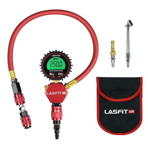 [2025 Upgraded] LASFIT D7 Tire Inflator with Gauge [Never...