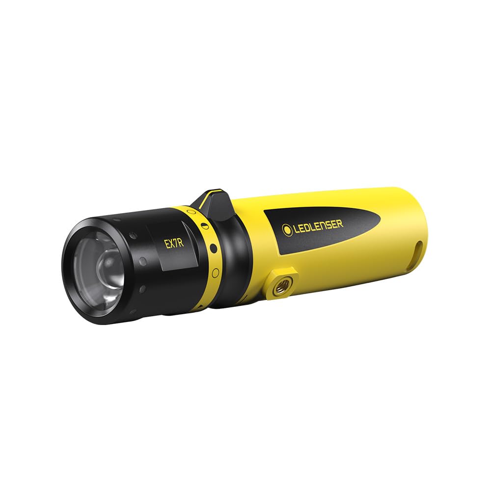 Ledlenser EX7R Flashlight, Robust Industry Torch with Magnetic Switch for Easy Operation