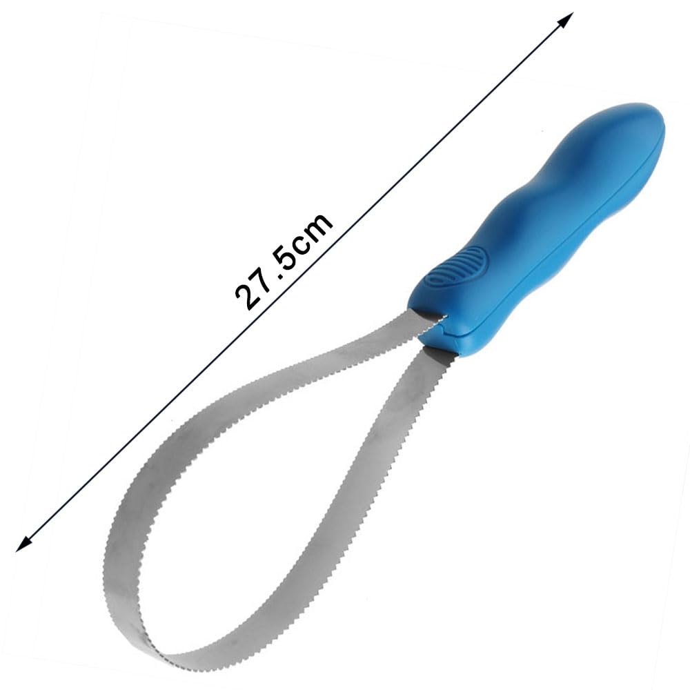 EiEiFiFi 2 Pcs Dog Grooming Blade and Loop Brush - Double-Sided Deshedding Tool for Dogs Cats and Horses, blue, 2-pcs - Image 3