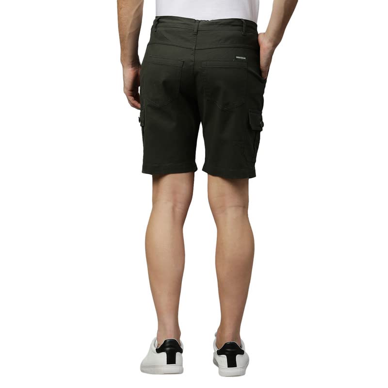 Image of Hubberholme Men Cargo Shorts - Lightweight Regular Fit Lounge Shorts - Stretchable Pure Cotton Shorts for Men's Sports, Short with Pocket for Running /Gyming Athleisure Shorts with Extra Comfort