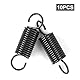 GUNGY Zugfedern mit Haken Klavierdraht Zugfeder Spannfeder 35mm Außendurchmesser 10mm Drahtdurchmesser 1,2mm Maximale Zugkraft 3,2kg 1,2x10x35mm 10 Stück