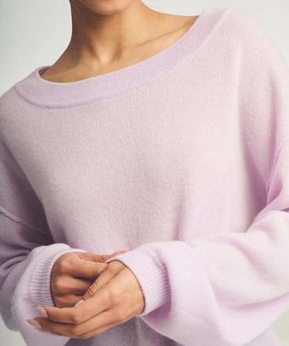 Image of NAADAM Women's Lightweight Reversible Cashmere Wide Neck Sweater