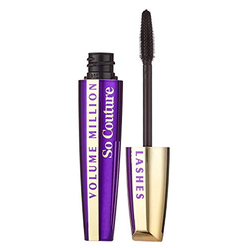 L'Oréal Paris Volume Million Lashes So Couture Mascara, schwarz - Wimperntusche für extra Definition und extra Volumen in purer Eleganz - 1er Pack (1 x 9 ml)