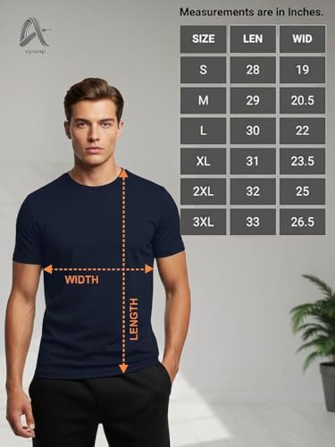 Image of Men's Premium 100% Cotton T-Shirt, Lightweight Short Sleeve Crew Neck Tee, Soft Breathable Summer Essential, Regular Fit