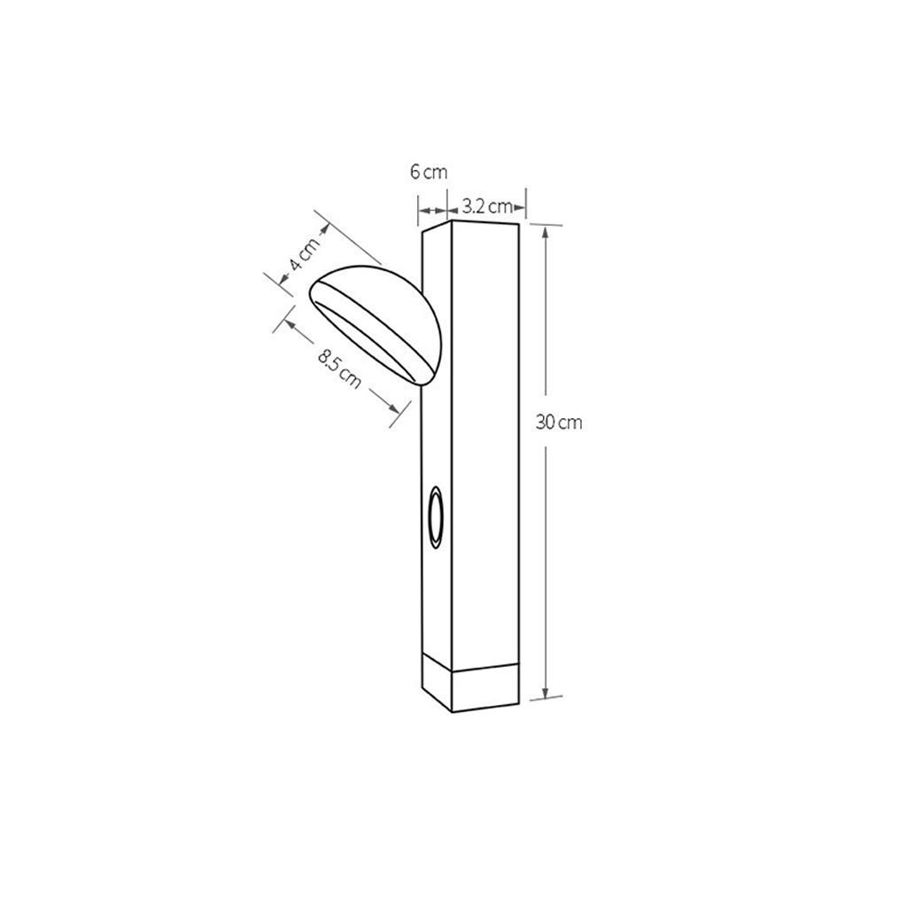 Aplique de pared retro para pasillo con interruptor integrado, lámpara negra LED de noche para salón