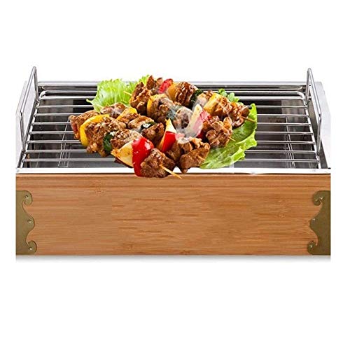 Bbq Herd Rechteck Edelstahl Carbon Box Split Typ Holzkohle Grill Traditionelle Art Heizung Outdoor Home Camping Herd