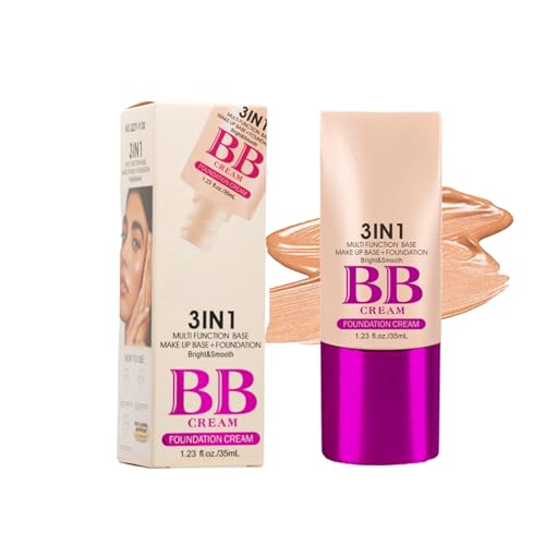 All-in-1 BB Cream Base Maquillaje – Maquillaje Mujer Hidratante Intensa con Ácido Hialurónico, Correlador Tintado y Luminosidad Natural (05#)