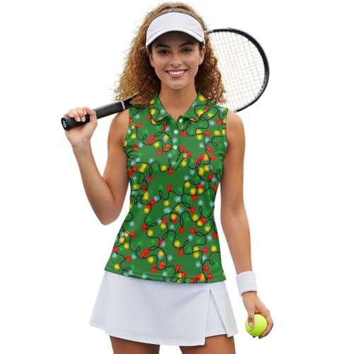 Chemise de golf sans manches femme et haut de tennis respirant pour vos tenues de fête