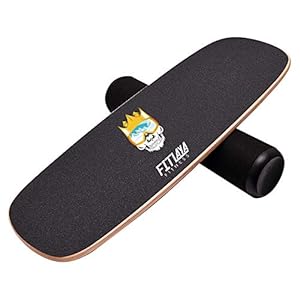 Fitlaya Fitness Balance Board Trainer Wooden Training Equipment for Fitness Workout, Hockey‎, Skateboarding, Surfing and Snowboarding