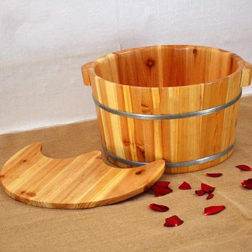 Tina de Madera para Pies Spa de Madera Maciza miniatura 2