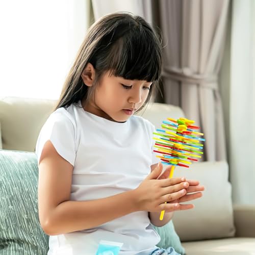 Image of Mgat Shop Spinning Candy Flower Toy for Kids - Lollipop Shaped Hand Spinner - Twisting and Rotating Colorful Flower - Stress Buster Gift for Creative - Color As Per Stock