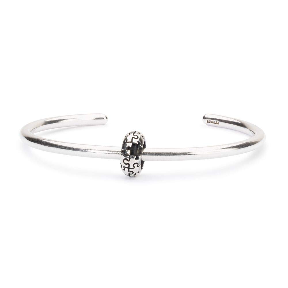 Trollbeads Silver Bead Puzzle Spacer TAGBE-20207, misura unica, Argento, Nessuna pietra preziosa