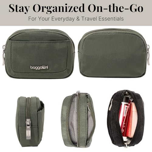 Image of Baggallini Women's Pocket Cosmetic - Lightweight Bag - Travel Essentials Makeup Organizer Mini