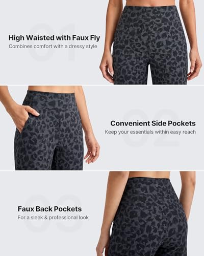Image of G4Free EverGoing Yoga Pants Women Wide Leg Pants with Pockets High Waist Stretch Dress Casual Sweatpants Petite /Regular /Tall