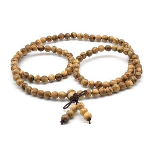 Image of Zen Dear Unisex Natural Vietnam Agarwood Bead Buddhist Prayer Beads Japa Mala Necklace Bracelet Bead