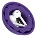 Earbud Holder Cord Wrapper Organizer, MAIRUI Tangle Free Silicone Magnetic Earphone Winder Carrying Case (Purple)