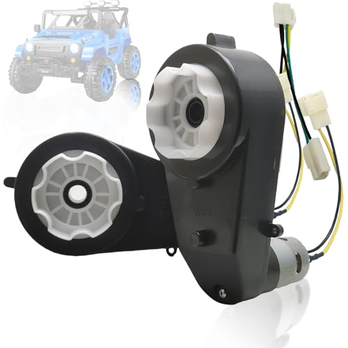 2 Pcs RS555 24V Gearbox for Ride On Toy Cars,Motorcycles Powered Wheels High Speed 555 Drive Engine with Motors (2PCS 555 24V 12000RPM)