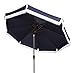 SAFAVIEH 9ft Outdoor Patio Umbrella, Milan Fringe Collection, Ivory, Crank, Button Tilt, UV Resistant for Deck, Backyard, Poolside (PAT8008C)