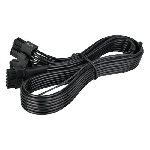 Image of Silverstone Technology PP15-EPS Dual EPS 8 pin (PSU) to 12+4 pin (GPU) 12V-2x6 PCIe Gen5 Cable for Silverstone 3rd Gen PSUs, SST-PP15-EPS