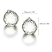 JIHUI Crystal Prism Ball Window Suncatcher Rainow Maker 30mm/1.18 inches with Chain for Easy Hanging Pack of 3