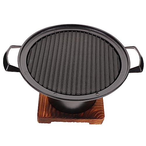 POPETPOP 1set Portable Grilling Plate Stove Board for Cooking Non-stick Coating Lightweight Design for Camping Home Use