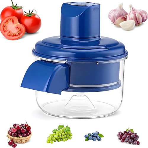 Wdbild Electric Automatic Fruit Peeler Machine, Rechargeable Grape, Garlic, Tomato Peeler with Precision Blade, Low Waste Design for Home & Commercial Use