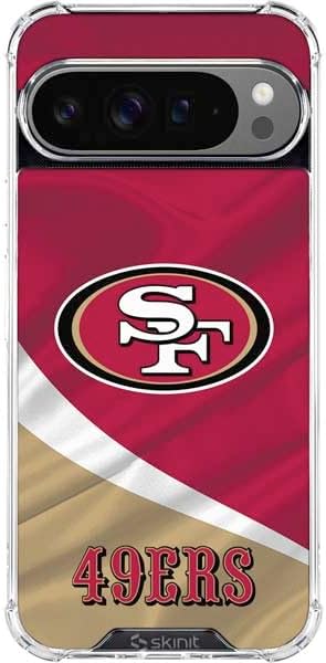 Skinit Clear Phone Case Compatible with Google Pixel 10 Pro XL - Officially Licensed NFL San Francisco 49ers Design