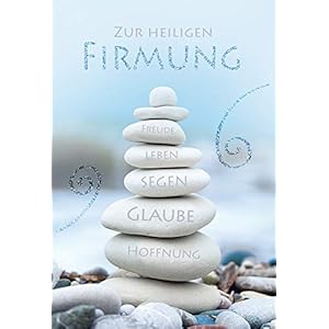 Firmungskarte mit Glimmer | Karte zur Firmung | Karte ohne Innentext | DIN B6 | Klappkarte inkl. Umschlag | Motiv…