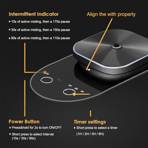 Diffuseur d'huiles essentielles sans eau rechargeable pour voiture et bureau