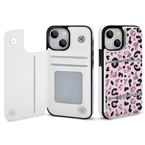 iPhone13ProMax用ケース カバー 手帳型 ヒョウ柄 アイフォン13ProMax用 カード収納 横置きスタンド機能 全面保護 Case