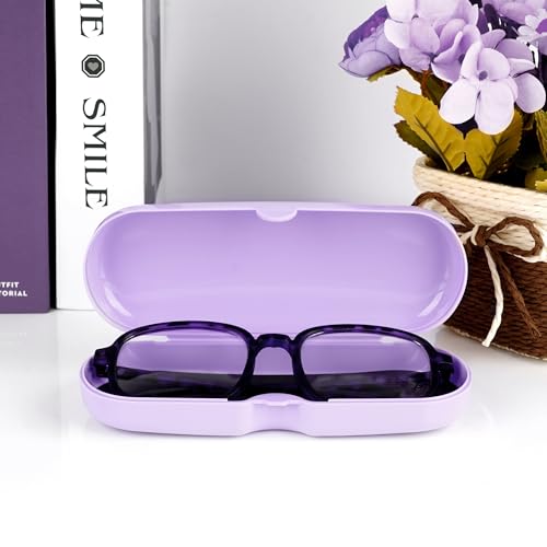 Image of 2 Pcs Plastic Eyeglasses Cases, Portable Transparent Eye Glasses