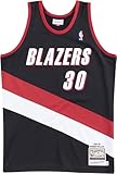 Mitchell & Ness - Portland Trail Blazers Mens NBA Authentic Road 99 Rasheed Wallace Jersey, Color Black, Size: XX-Large