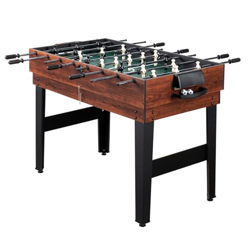 Bonnlo 6in1 Multifunktionaler Spieltisch, Tischfußball, Tischkicker, umbaubarer Billardtisch, Mini-Tischtennistisch, Multifunktionstisch für Erwachsene und Kinder, Holz