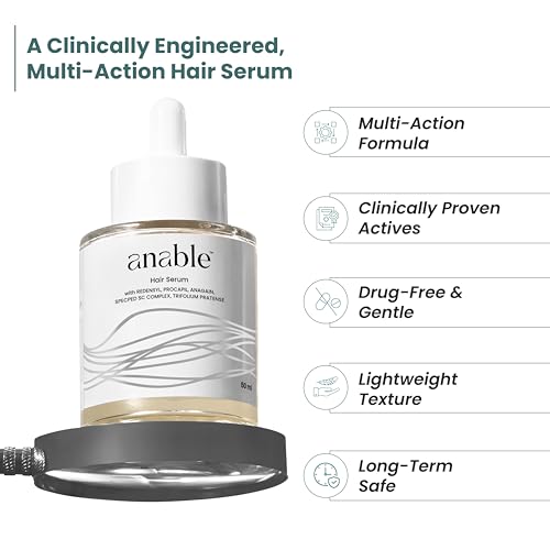 Image of Anable Hair Regrowth Serum- 3% Redensyl, 3% Procapil, 2% Anagain | Hair re-growth & hairfall control serum for man & woman| Clinically tested and safe