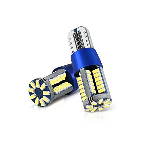 VIPMOTOZ 168 194 921 T10 2825 Premium LED Rear Reverse Backup Light Bulbs Replacement - [8th Generation] - 360 Degree 57 SMD LED Chips, 600 Lumen, 6000K Diamond White, 2 Bulbs