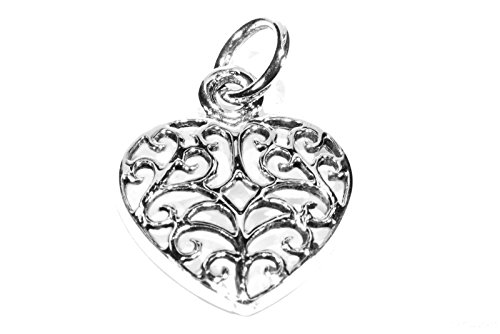 Pendentif Cœur celtique argent 80x80mm pour collier femme