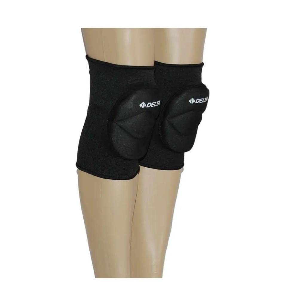 Delta Deluxe Unisex Siyah Voleybol Dizliği (Çiftli) Dizlik (Small)