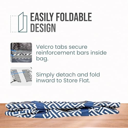 Image of Extra Large Utility Tote Bag - Oversized Collapsible Pool Beach Canvas Basket