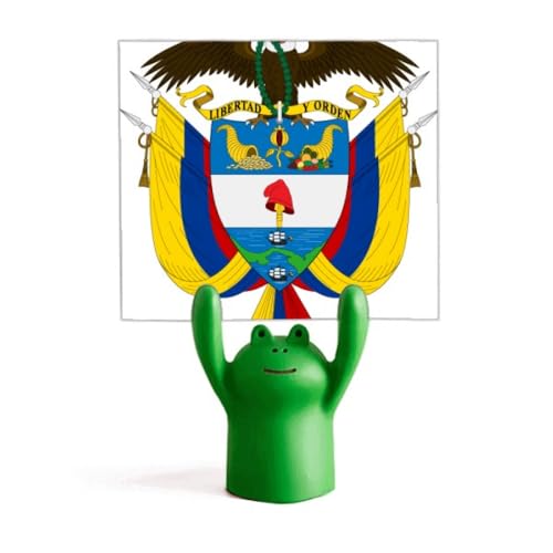 Porte-mémo Colombie grenouille idée cadeau culturel original