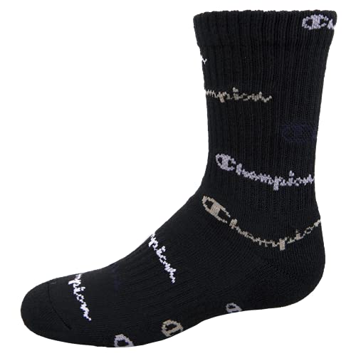 Image of Champion Kids' Kids' 6-pack Crew Socks With Color and Size Options