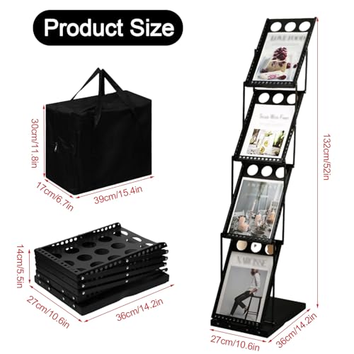 Présentoirs de magazines pliables pour salons pros et bureaux design - 7