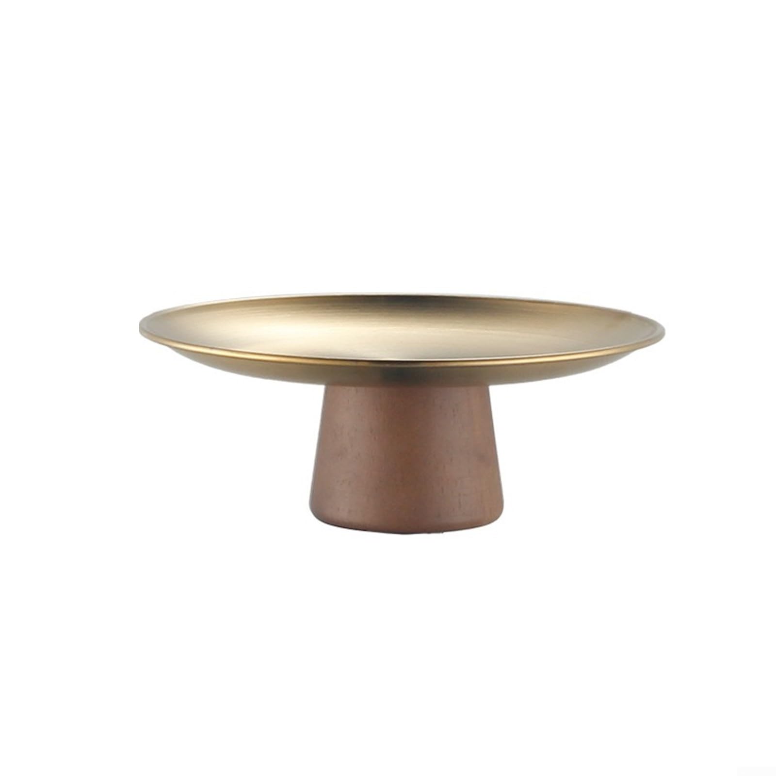 pour plateau à Gâteau Acier pour bois 20cm Élégant pour plateau(Gold 20cm)