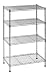 Sandusky Lee WS201232-C Industrial Welded Wire Shelving, 20" Width x 32" Height x 12" Depth, Chrome