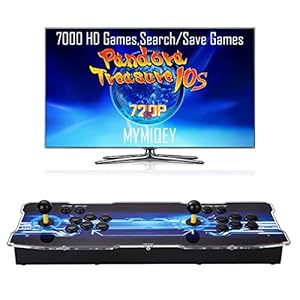 MYMIQEY [7000 HD Games] Pandora Treasure 10s Arcade Game Console, 1280x720P, Support 3D Games, Search/Save/Load/Hide…