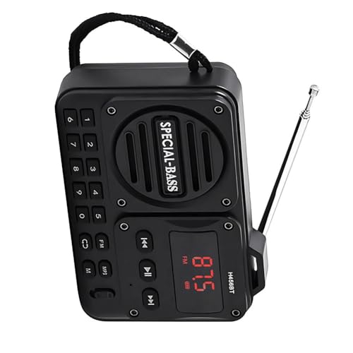 Radio digital portátil FM bluetooth 5.0 reproductor MP3 usb tarjeta TF altavoz 2