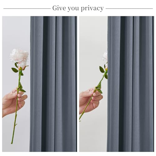 10x10 Charcoal Backdrop Curtain for Parties Wedding Wrinkle Free Silver Grey Photo Curtains Backdrop Drapes Fabric Decoration for Birthday Party Baby Shower 5ft x 10ft,2 Panels by Tao-Ge - Used condition - Image 8