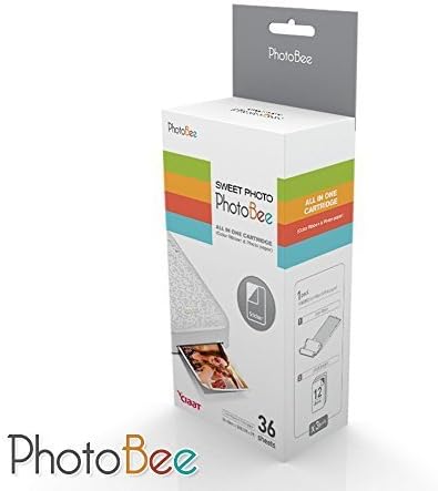 Sticker Photo Paper - 36 Sheets (Letter Size, Glossy, Waterproof)