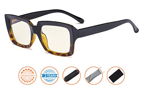 Image of CessBlu Ladies Oversized Blue Light Filter Glasses Blocking UV Rays Computer Readers for Women Reading Oprah Style