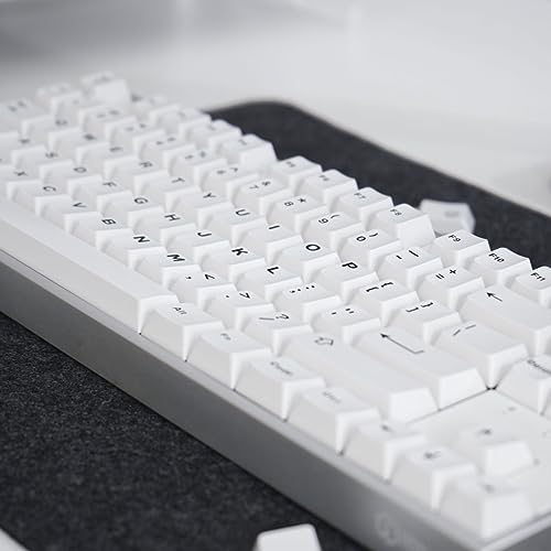Image of mintcaps White Cherry Profile Doubleshot Bow Keycaps 120 Keys Custom Keyboard Keycap for 60% 65% 70% 75% Cherry MX Gateron Kailh Switches Mechanical Keyboard
