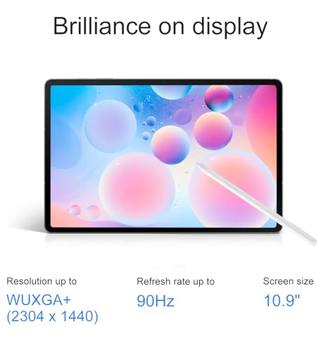 Image of Samsung Galaxy Tab S10 FE Android Tablet (10.9 inch 2K+ Touchscreen, 8-Core, 8GB RAM, 128GB Storage + 128GB SD Card, S Pen, 20-Hr Long Battery Life, Dual Cameras, Lightweight, SM-X520, NA Version, Gray